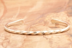 Artie Yellowhorse Sterling Silver Native American Bracelet